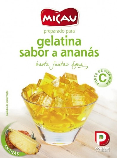 Gelatina "Micau" Ananás - 2 x 85gr - total 170gr
