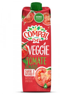 "Compal" Veggie Tomate - Pack 4 x 100cl