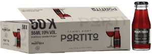 Vinho do Porto miniaturas - PORTITO MARTHAS Tawny - 6cl x 50 unidades