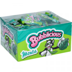 Pastilhas Elásticas "Bubblicious" Menta x 100