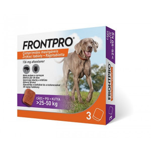 FRONTPRO 25 - 40kg - 3 Comprimidos mastigaveis - FREE SHIPPING