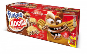 Bolachas "Choco Flakes" Cuetara Nocilla - 250gr