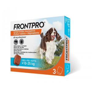 FRONTPRO 10 - 25kg - 3 Comprimidos mastigaveis - FREE SHIPPING