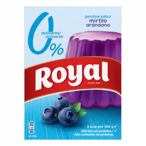 Gelatina "Royal" ZERO SUGAR Mirtilos - 31gr