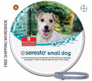 Bayer Seresto Collar Flea & Tick for Small Dog Under 18lb (8Kg) - free shipping