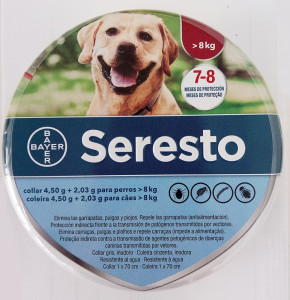 Flea and Tick Protection Bayer Seresto Collar Above 18lbs (8kg) - free shipping