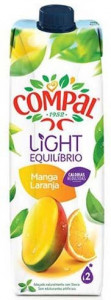 "Compal" manga - laranja - Pack 4 x 100cl