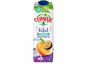 "Compal" Vital Laranja Maracujá - Pack 4 x 100cl