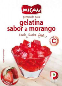 Gelatina "Micau" Morango - 2 x 85gr - total 170gr
