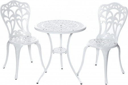 SEGA101 - Set Masa si scaune gradina, terasa, balcon - Alb
