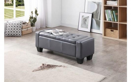BAN109 - Bancuta, Canapea, fotoliu, sofa, bancheta, banca living, dormitor, hol, lada, ladita depozitare - Alb/Negru/Maro/Gri