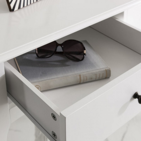 MAA109 - Masa alba toaleta, 100 cm, cosmetica machiaj, masuta vanity, consola, machiaj, make-up - Lisabona