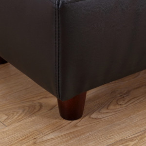 BAA109 - Divan, Canapea, fotoliu, sofa, bancheta, bancuta, banca living, dormitor, hol, piele ecologica - Negru