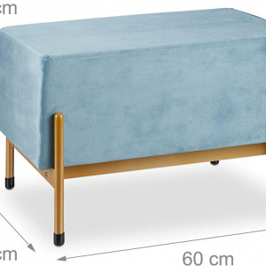 BAAL5 - Bancuta, Taburet, 60 cm, bancheta, banca living, dormitor, hol - Albastru