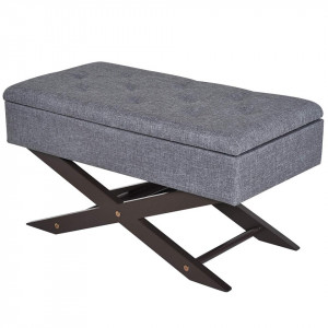 BAG101 -Bancuta, Canapea, fotoliu, sofa, bancheta, banca living, dormitor, hol, lada, ladita depozitare - Gri