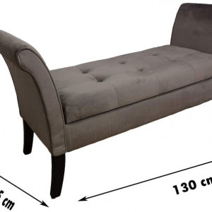 BAN111 - Bancuta, Canapea, fotoliu, sofa, bancheta, banca living, dormitor, hol, lada depozitare - Mov sau Mink