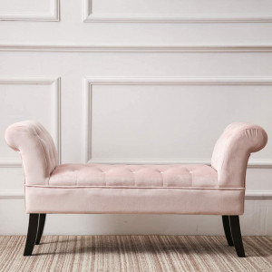 BAN240 - Bancuta 116 cm, divan, Canapea, fotoliu, sofa, bancheta, banca living, dormitor, hol, lada depozitare - Roz