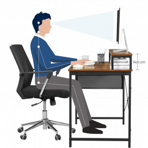 BII11 - Masa de Birou 120x60x90 cm, office industrial - Maro