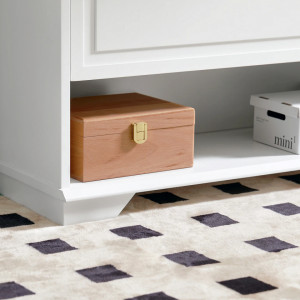 PANA2 - Pantofar 120 cm, pantofare, depozitare pantofi, mobilier hol - Alb