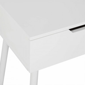 SEA365 - Set Masa toaleta, 100 cm, cosmetica machiaj, oglinda, masuta vanity - Alb-Auriu