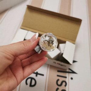 SEA516C - Set Masa toaleta, 120 cm, cosmetica machiaj, masuta vanity, oglinda cu LED-uri cu manere tip Cristal - Alb