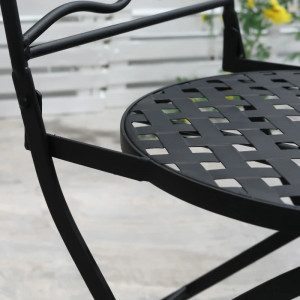SEGV2 - Set Masa si scaune pliante gradina, terasa, balcon - Negru-Verde