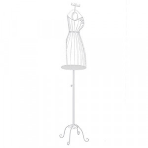 SUA1 - Suport haine 40 cm, manechin rochii, Dressing, Dormitor - Alb