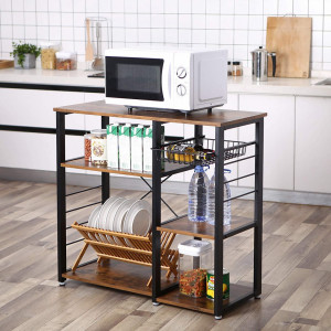 RAI219 - Rafturi birou 90 cm, stil industrial - Maro