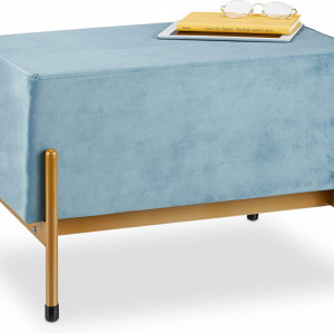 BAAL5 - Bancuta, Taburet, 60 cm, bancheta, banca living, dormitor, hol - Albastru