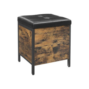 BAI11 - Bancuta 40x40x50 cm, pentru hol sau living, pantofar, bancuta depozitare - Maro