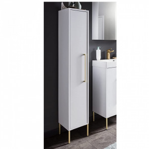 IASMIN4 - Dulapior inalt alb, 30 x 25 x 154 cm, dulap cu o usa - Mobilier Baie IASMIN