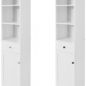 LOTUS7 - Dulap inalt alb, 40 cm - Mobilier Baie Lotus
