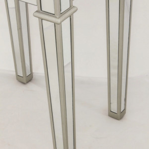NOOG507 - Noptiera oglinda 45 cm, cu 1 sertar, dormitor - Oglinda - Argintiu
