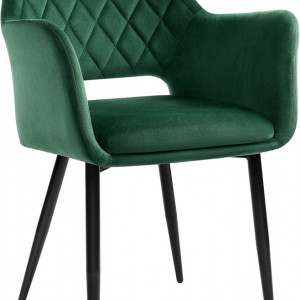 SCV3 - Scaun, fotoliu tapitat pentru living, bucatarie, masuta toaleta - Verde