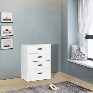 SEA285 - Set Masa toaleta, 60 cm, cosmetica machiaj cu oglinda, masuta vanity, scaun tapitat, comoda make-up- Alba