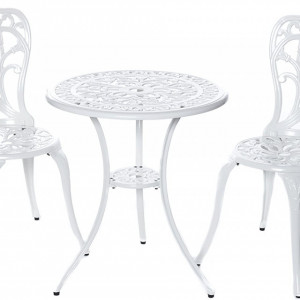 SEGA101 - Set Masa si scaune gradina, terasa, balcon - Alb