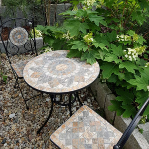 SEGM214 - Set Masa si scaune pliante Mozaic gradina, terasa, balcon