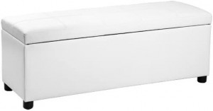 BAA15 - Bancuta 119 cm, canapea, sofa, bancheta, banca living, dormitor, hol, lada, ladita depozitare - Alb