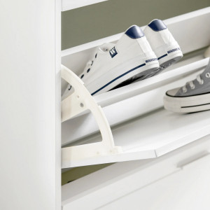 PANA2 - Pantofar 120 cm, pantofare, depozitare pantofi, mobilier hol - Alb