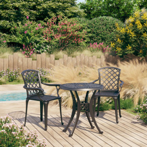SEGN702 - Set Masa si scaune gradina, terasa, balcon, la alegere masa 62 cm, 78 cm sau 90 cm - Negru