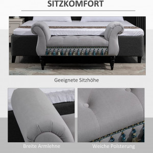 BAN236 - Bancuta 117 cm, bancheta, banca living, dormitor, hol - Gri