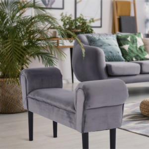 BAN606 - Bancuta 100 cm, bancheta, banca living, dormitor, hol - Gri