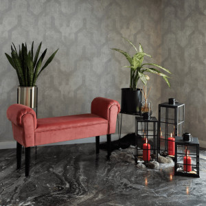 BAN608 - Bancuta 100 cm, bancheta, banca living, dormitor, hol - Roz