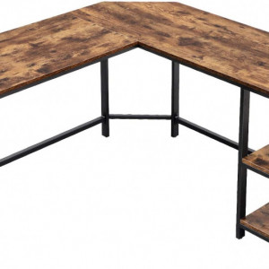 BII205 - Masa de Birou pe colt 138 cm, office industrial - Maro