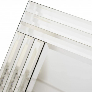 OGG10 - Oglinda 100x70 cm, pentru perete ornamentala dormitor, living - Argintie