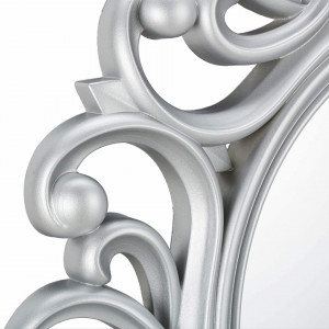 OGG202 - Oglinda ornamentala 50 cm, pentru perete, dormitor, living, baie - Arginitie