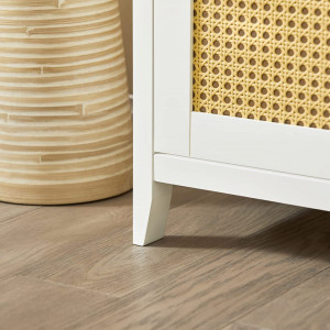 PANA6 - Pantofar 75 cm, pantofare, depozitare pantofi, mobilier hol - Alb-Maro