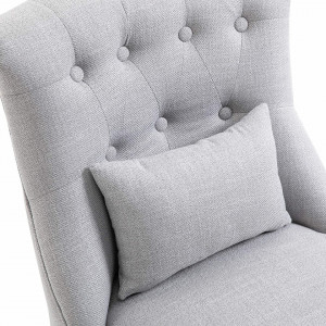 SCAL202 - Fotoliu, scaun masuta toaleta machiaj cosmetica, scaunel, divan tapitat, living, dormitor, dining - Albastru sau Gri