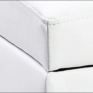 BAA15 - Bancuta 119 cm, canapea, sofa, bancheta, banca living, dormitor, hol, lada, ladita depozitare - Alb