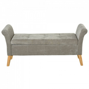 BAG2 - Bancuta 136 cm, divan, Canapea, fotoliu, sofa, bancheta, banca living, dormitor, hol, lada depozitare - Gri